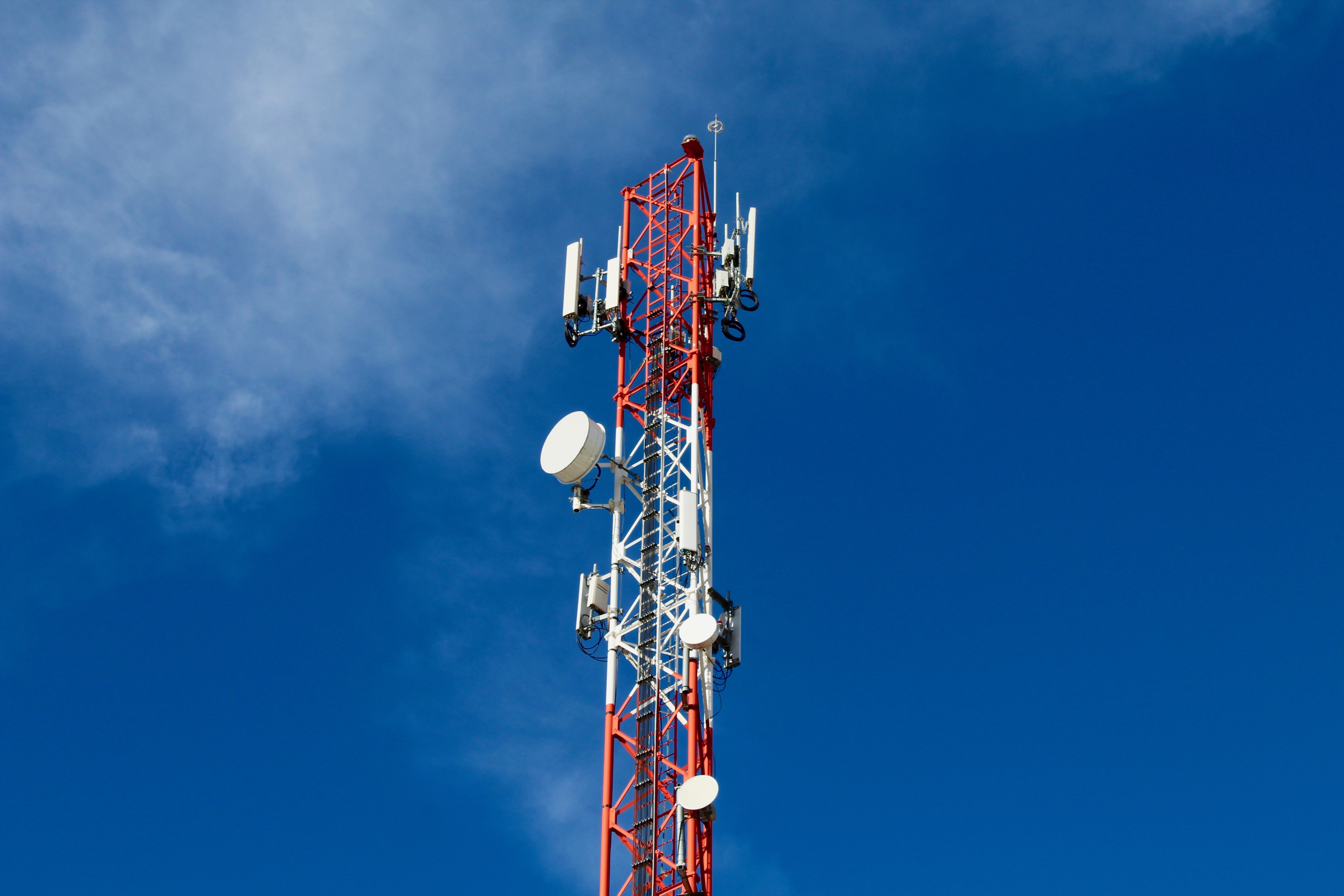 Telecom tower representing private wireless infrastructure for industrial and enterprise sites